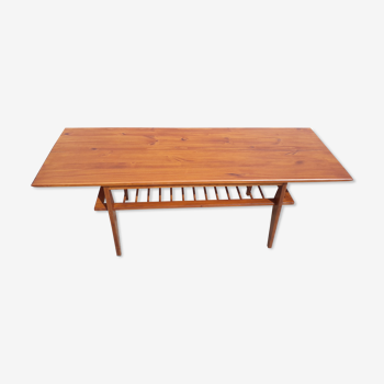 Table basse scandinave en bois blond