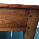 Rustic farm coffee table with 1 1950 cherry drawer