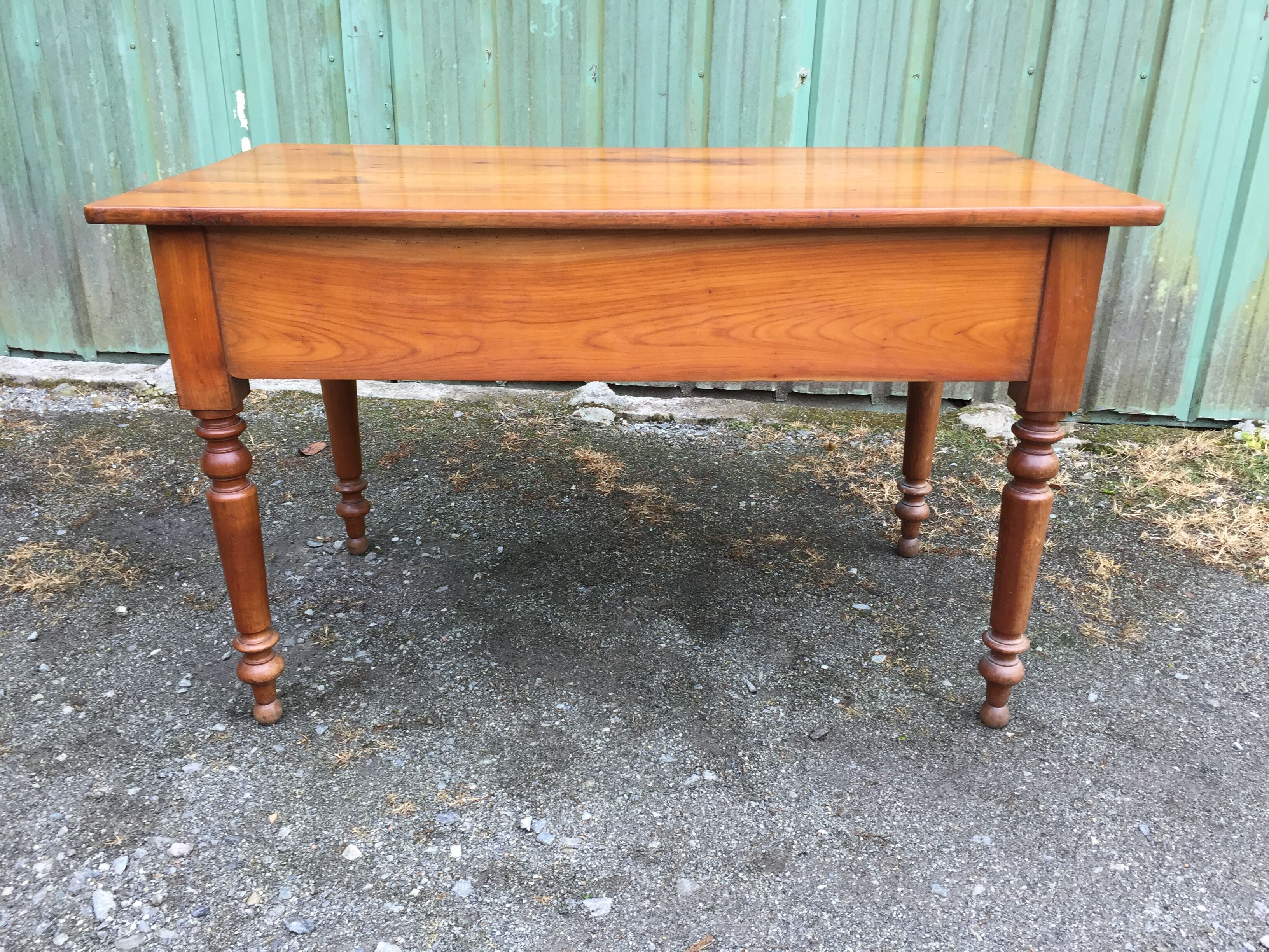 Louis Philippe style farmhouse table in solid cherrywood