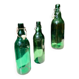 Lot of 3 old beer bottles from Marseille