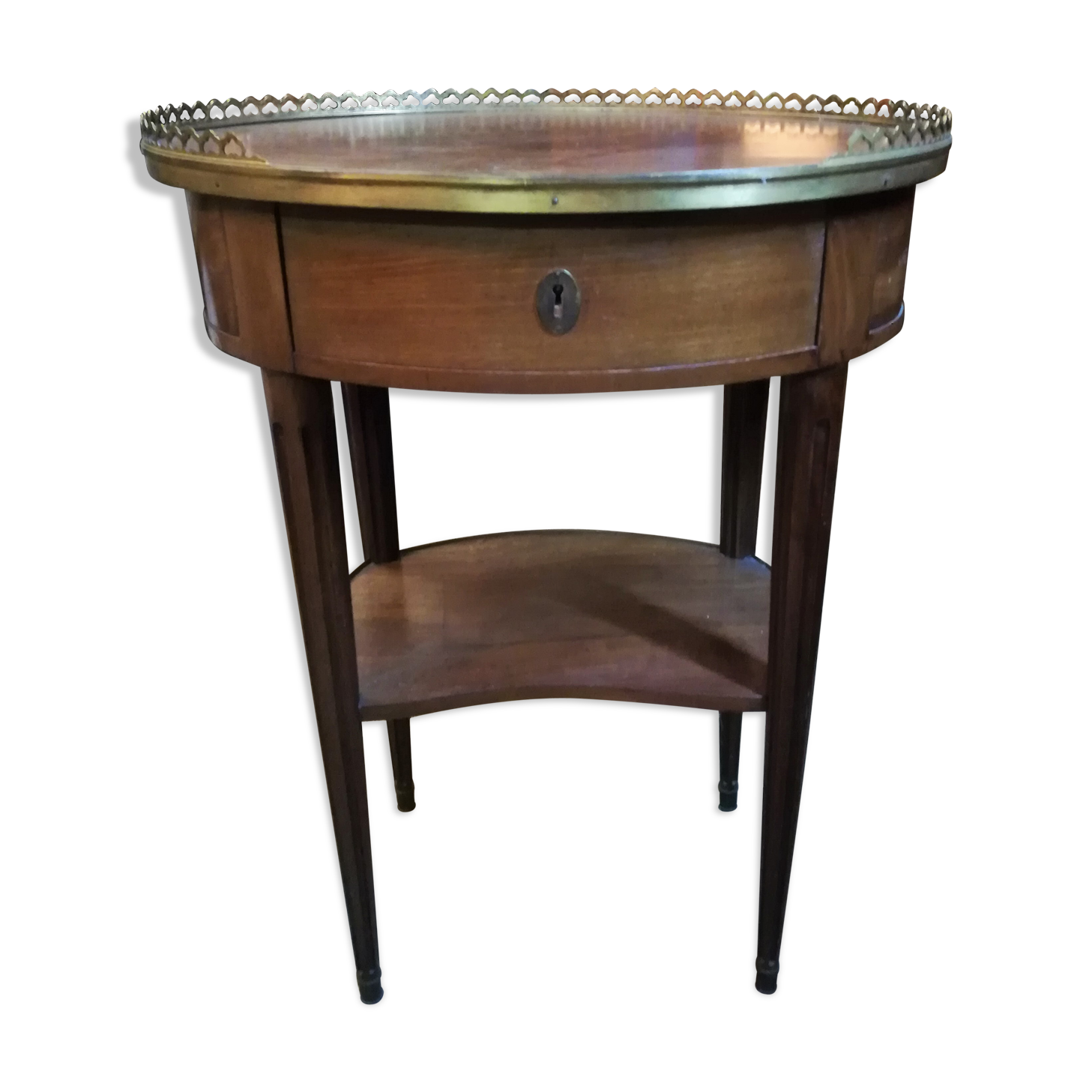 Louis XVI-style mahogany lounge table