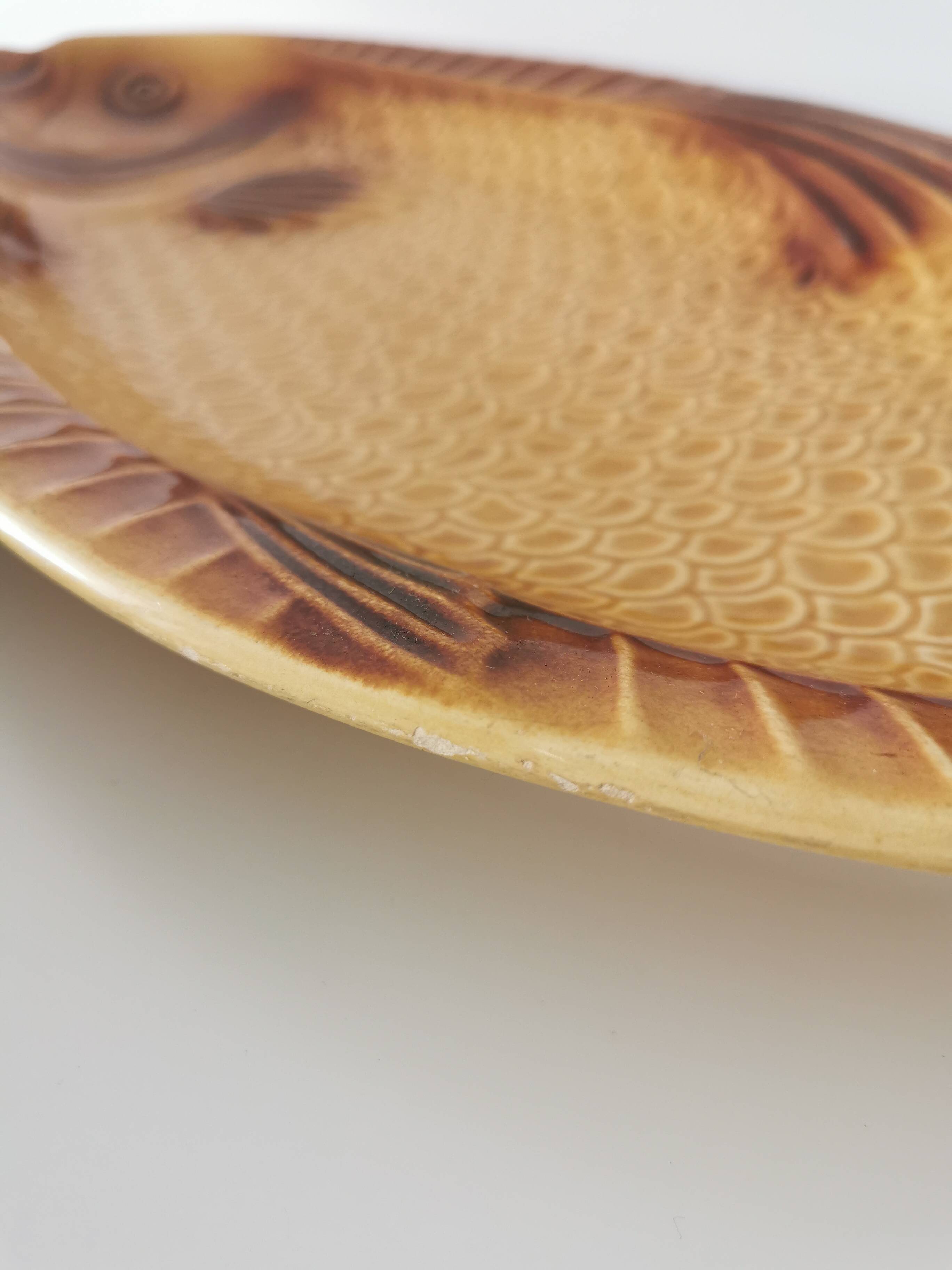 Vintage Fish Serving Plate: KIL Yugoslavia Mid-Century Tableware