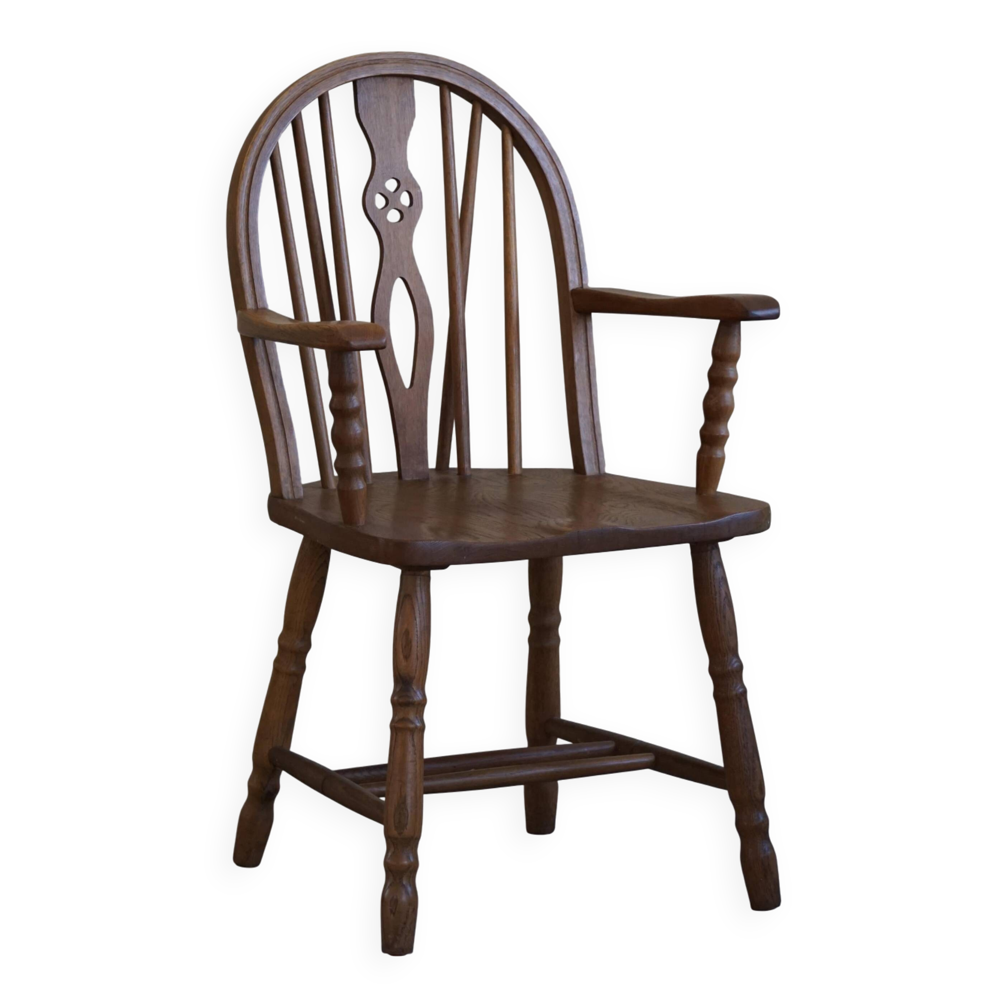 Windsor chair in oak, Edwardian style, 19th century