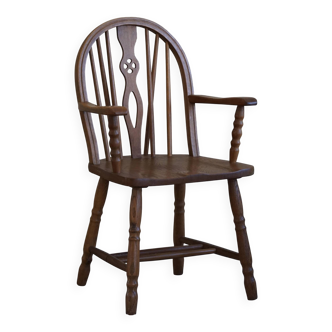 Windsor chair in oak, Edwardian style, 19th century