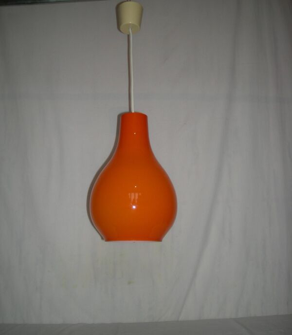 Suspension Goutte orange des années 70