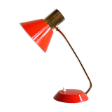 Vintage Red Table Lamp made by AKA Germany, 1960
