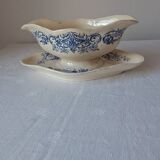 Saucière modèle Aramis de Longchamp. Terre de fer bleu