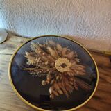 Curved frame dried flowers