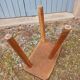 Antique wooden tripod stool