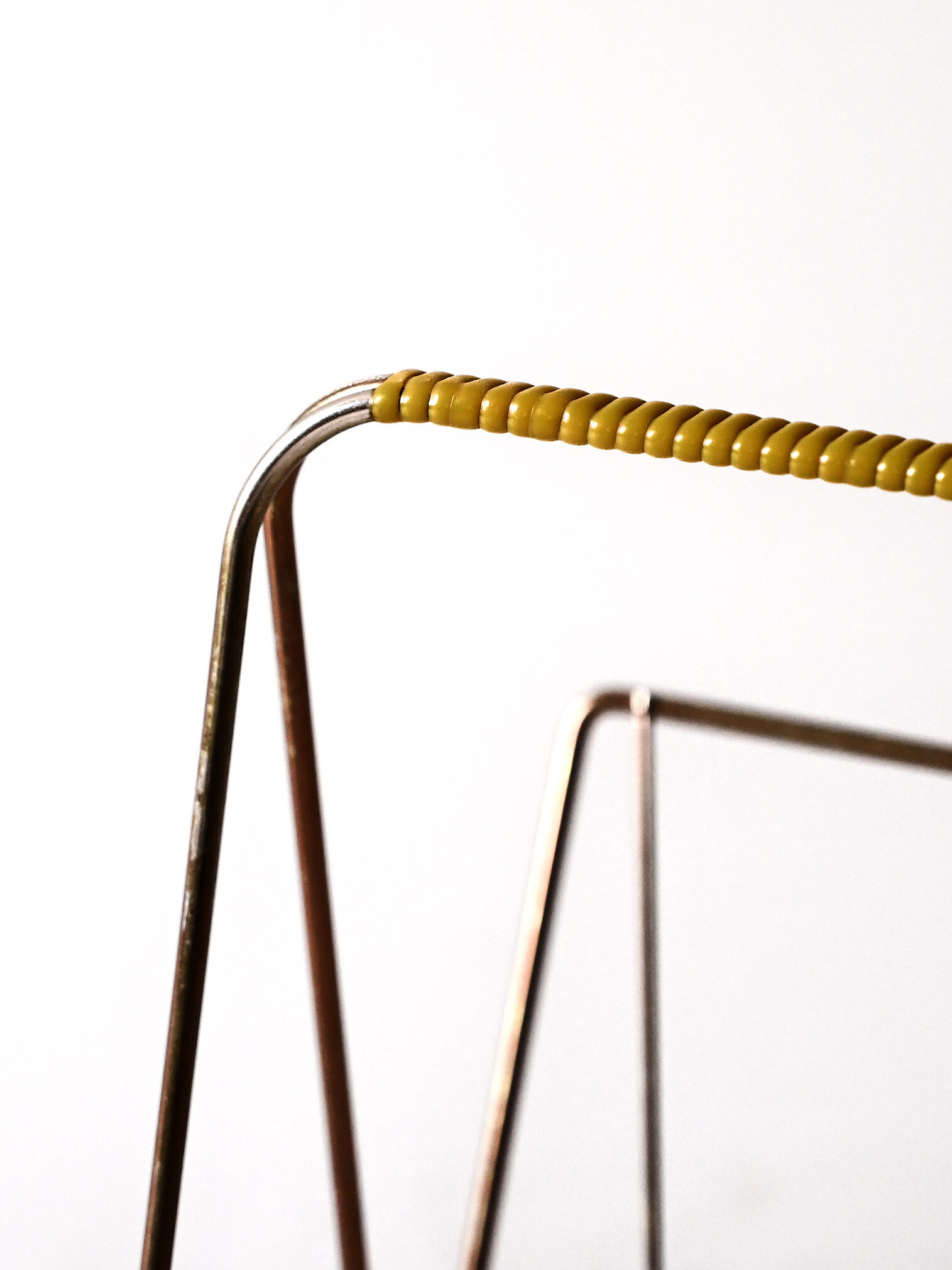 1960s Scandinavian Vintage Metal Magazine Rack