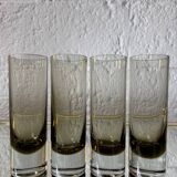 Smoked crystal water glass from the 1970s