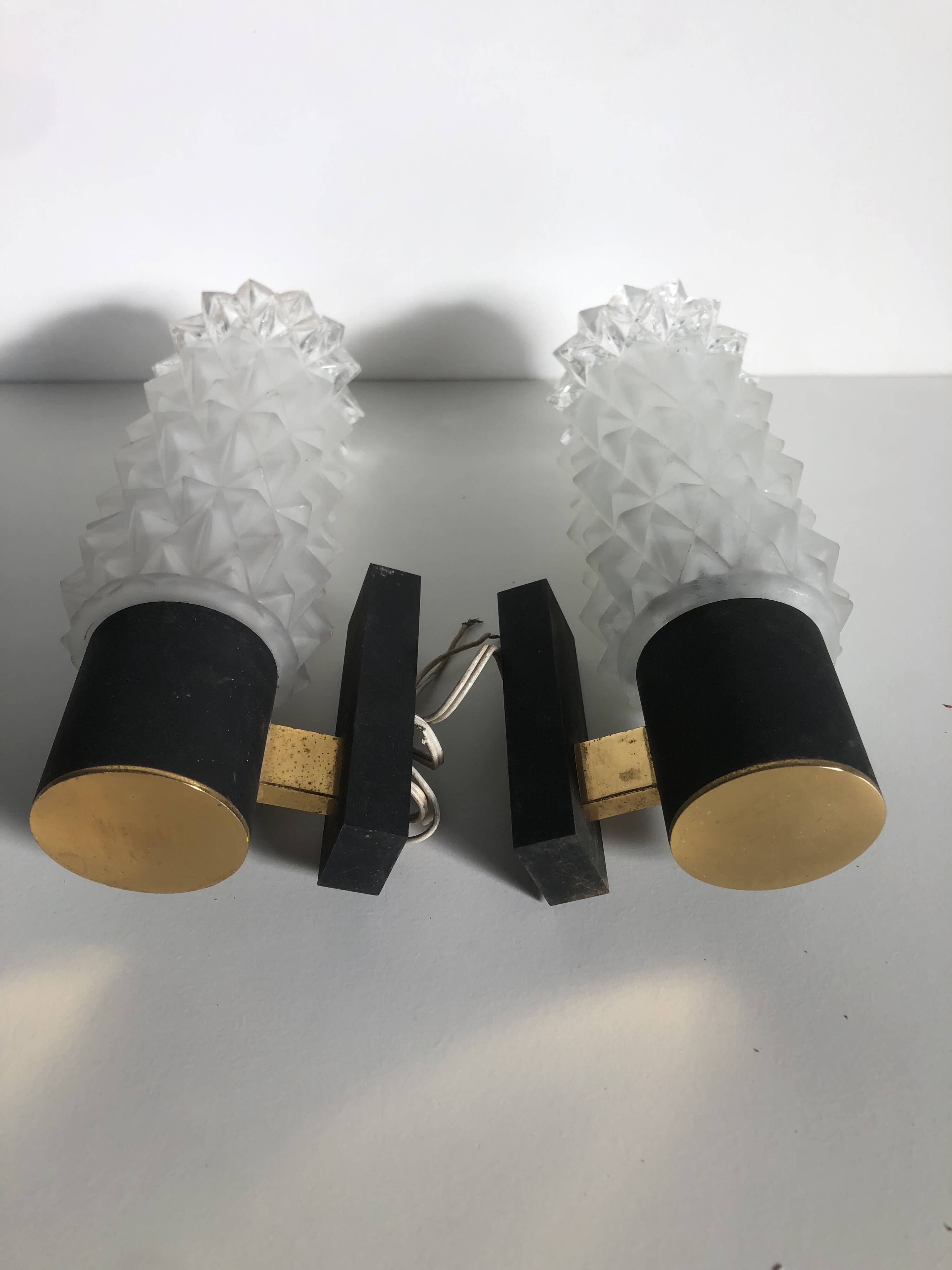 Pair of vintage wall lights