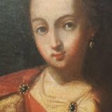 Old oil painting on canvas, Salome holding the head of John the Baptist - 18th century