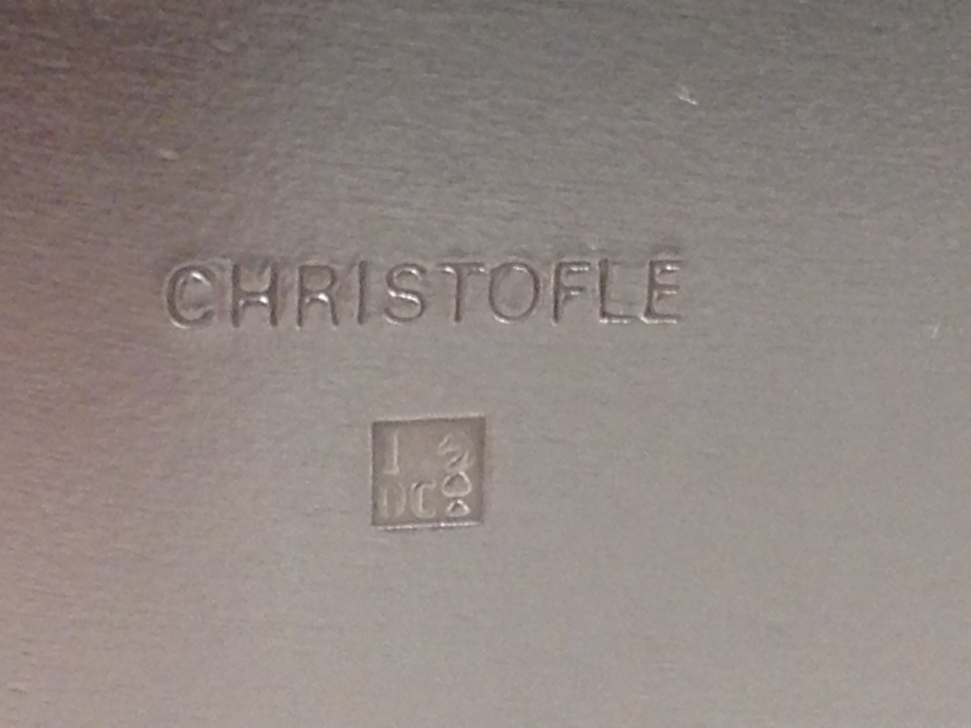 Bottle cooler, silver metal, Christofle