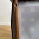 Chaise vintage bois et skaï noir