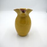 Pichet en céramique jaune