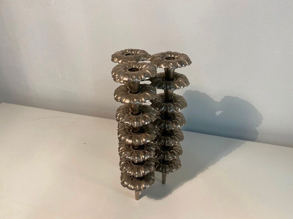 7 modular candle holders varying nagel 1970