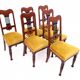 Table with four chairs from the early 20th century