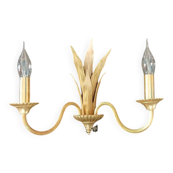 Applique murale Maison Charles palmier bronze