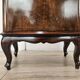 Pair of 1940s Chippendale bedside tables in walnut burl