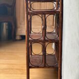 Vintage rattan rose shelf
