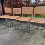 Lot of 4 Chairs Model Cesca designed by Marcel Breuer