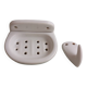Porte-savon et patère en céramique