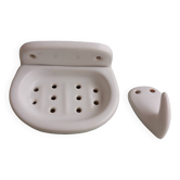 Porte-savon et patère en céramique