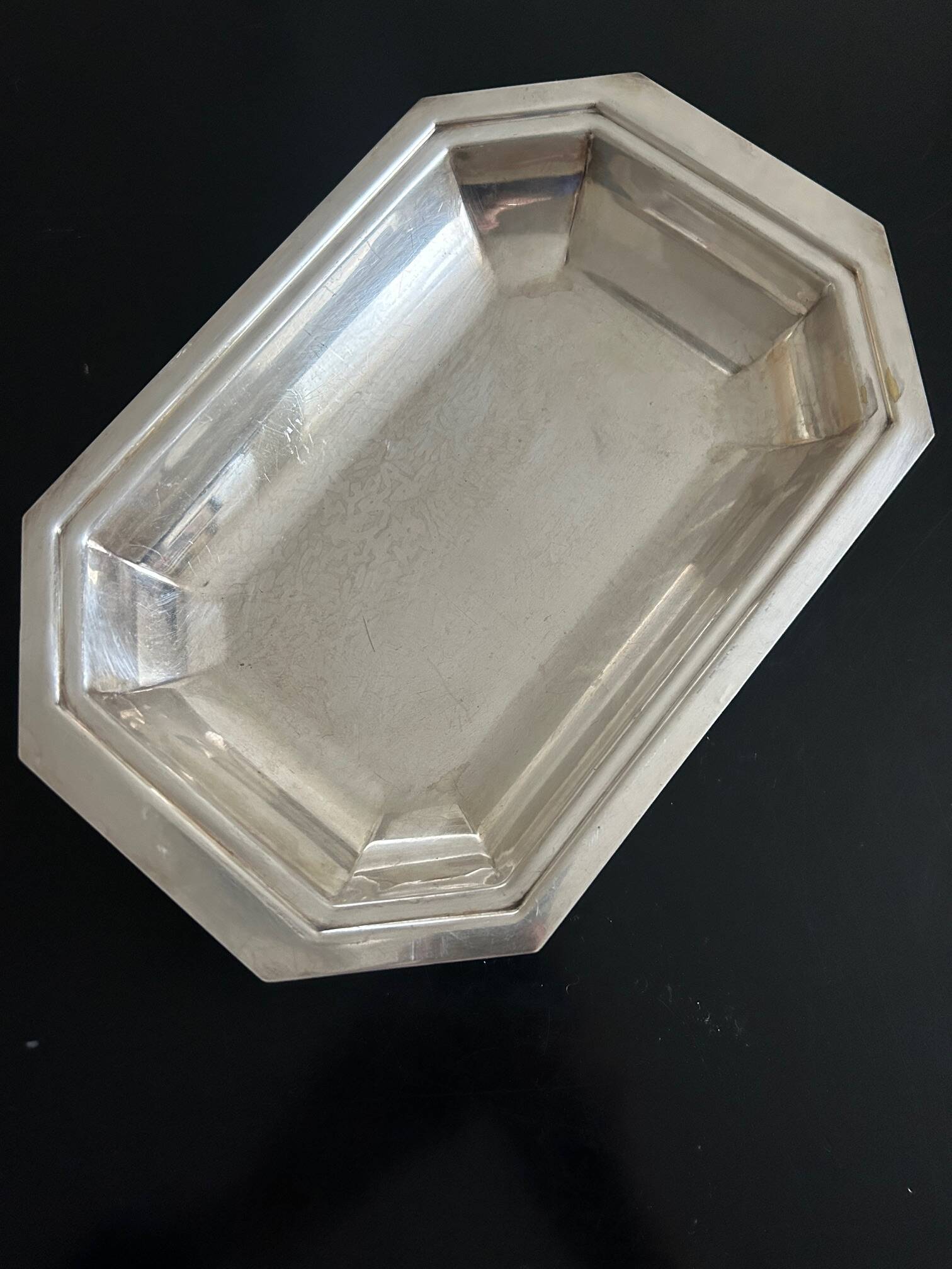 Art Deco silver-plated dish