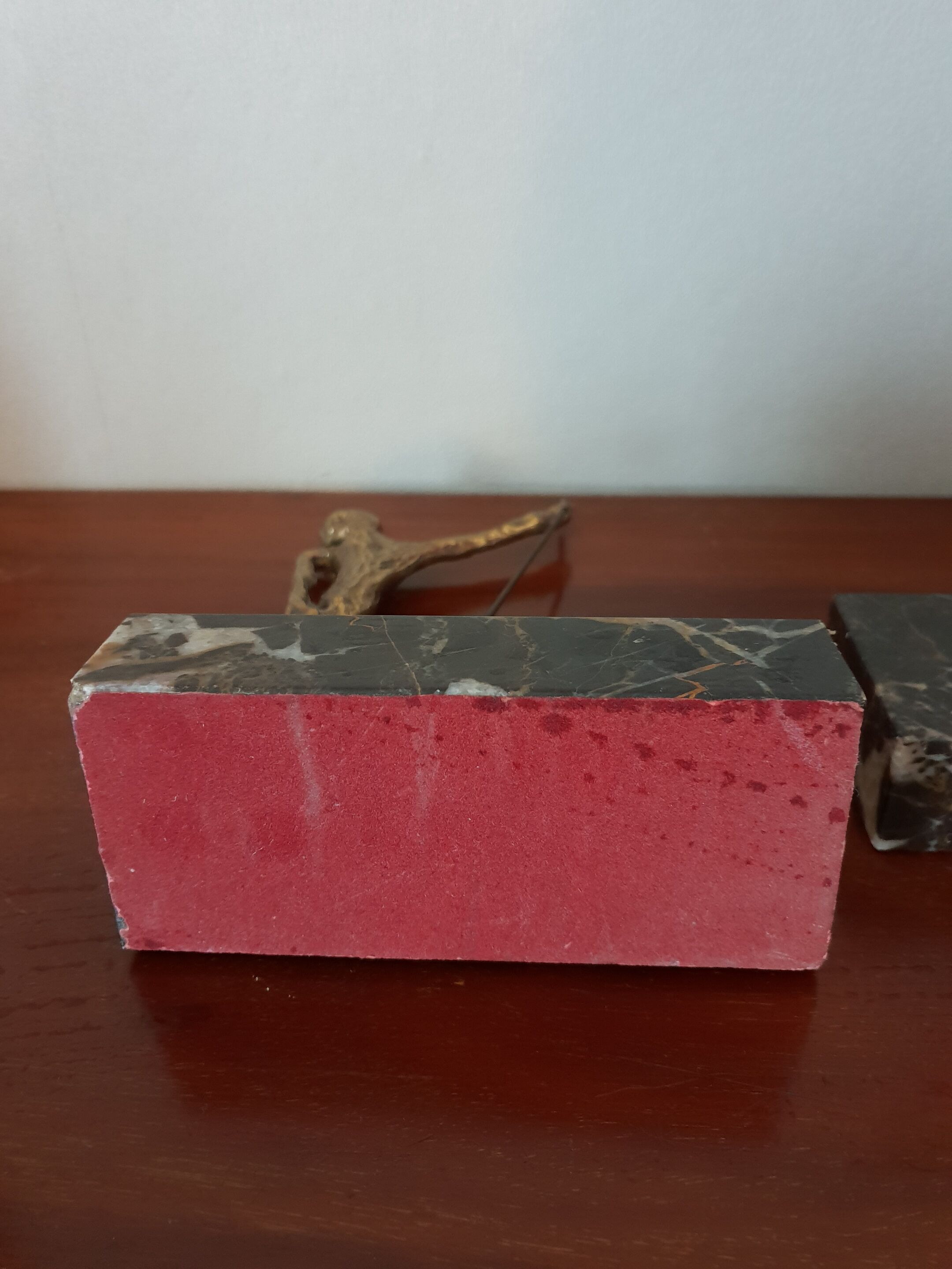 Pair of bookends bronze, 1970