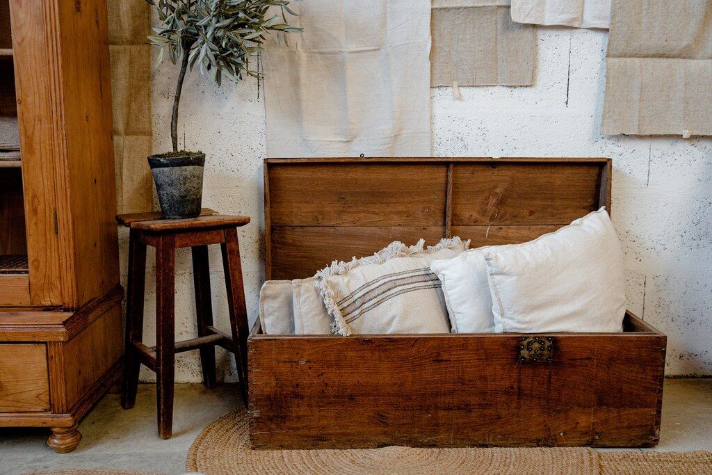 Trunk, dark wood trunk