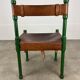 Stretched leather safari chair, 60s Jungle Chic style