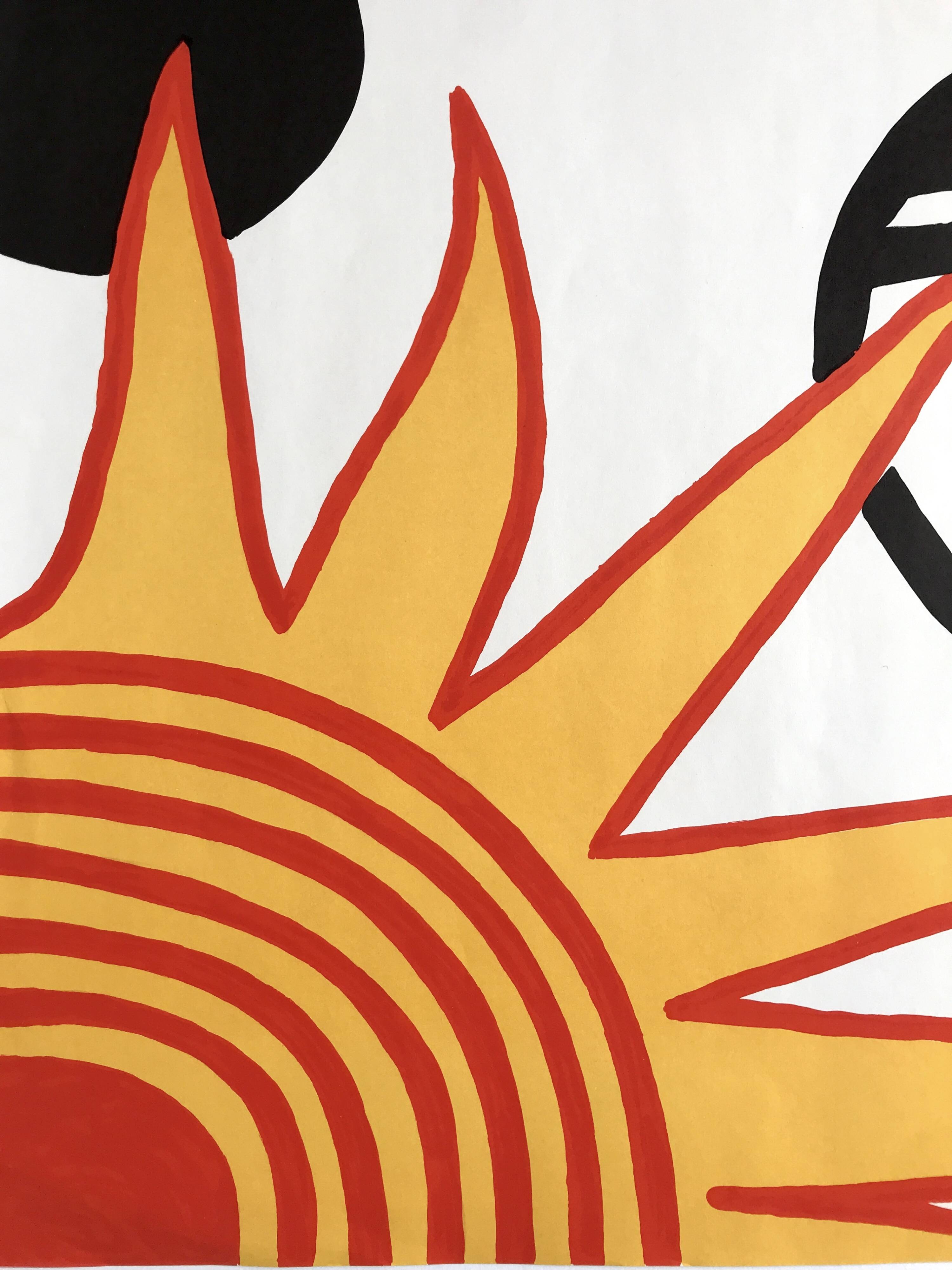 Original lithograph signed Alexander Calder, Pleasures of the Neophyte, 1976