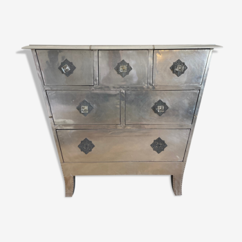 Silver chest of drawers classic style