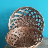 Wicker baskets, basket trays 24 and 29 cm