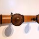 Coat rack "bamboo" with 4 old hooks.