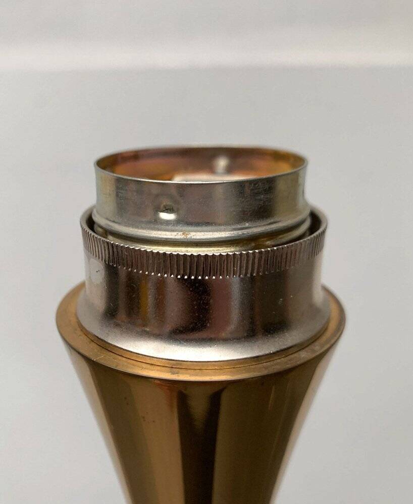 Lonea floor lamp in Hollywood Regency vintage style in brass by Florian Schulz.