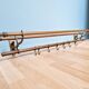 Art Deco brass wall coat rack, 1920s-30s