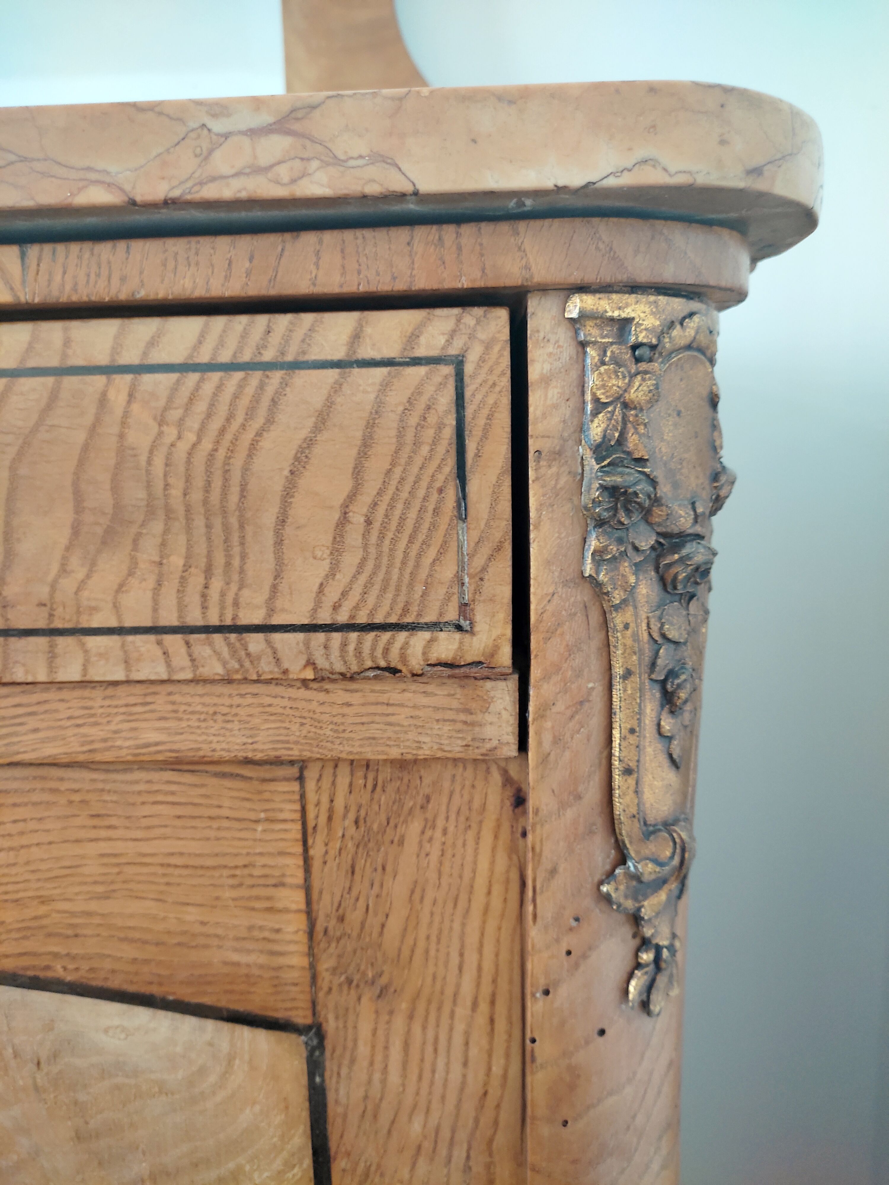 Louis XVI style wooden sideboard