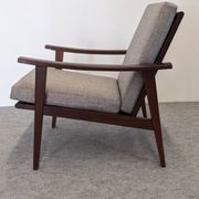 Fauteuil moderniste scandinave en teck, Danemark vers 1960