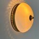 Vintage brass and opaline wall lamp, France 1970