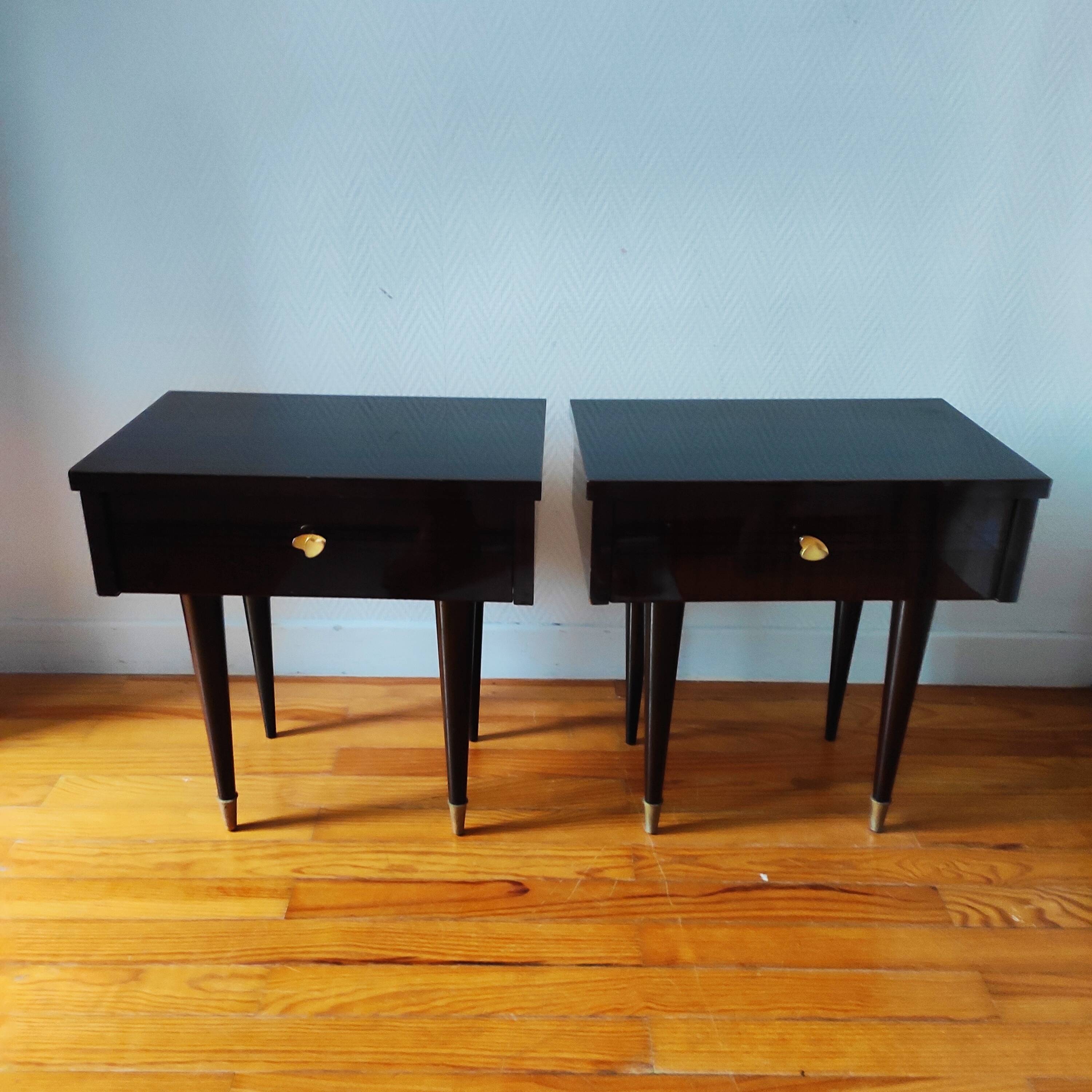 Pair of vintage bedside tables 1966