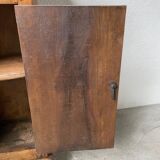 Rustic oak bedside table 1900