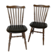 Paire de chaises tacoma de baumann - skaï noir