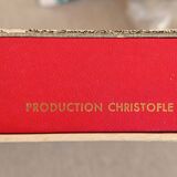 Coffret de 12 fourchettes à dessert en métal doré