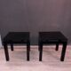 Pair of black square coffee table