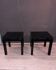 Pair of black square coffee table