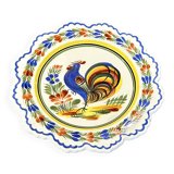 Assiette Faïence Bretonne Henriot Quimper – Décor Coq Multicolore