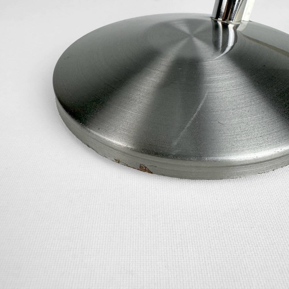 Flexible brushed aluminum lamp from the 60s