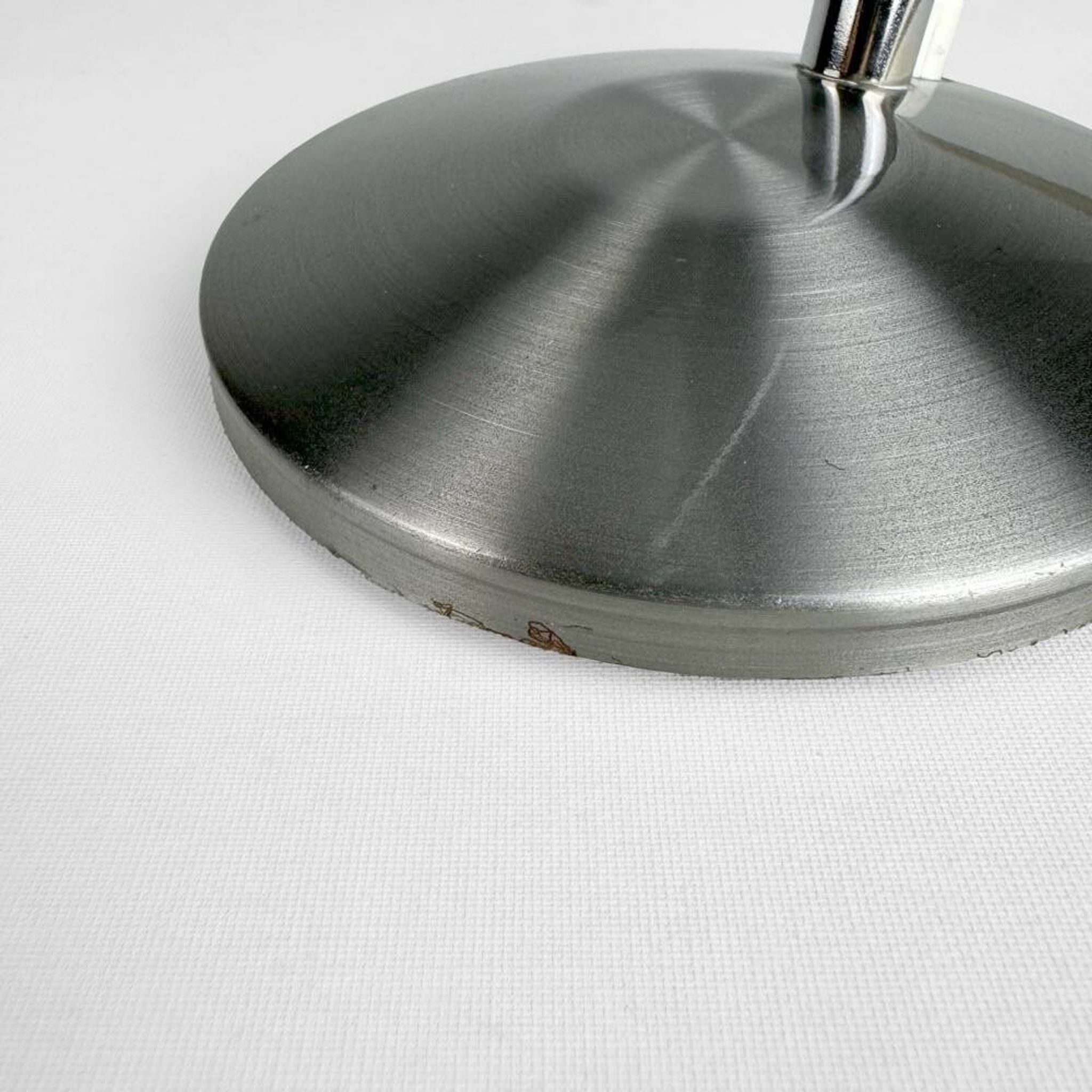 Flexible brushed aluminum lamp from the 60s